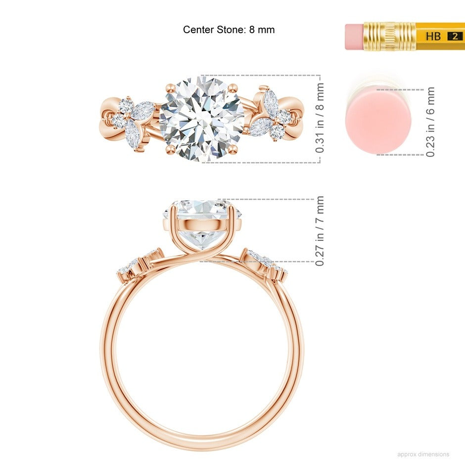 2.15 Ct In Round Bardot Scallop Engagement Ring