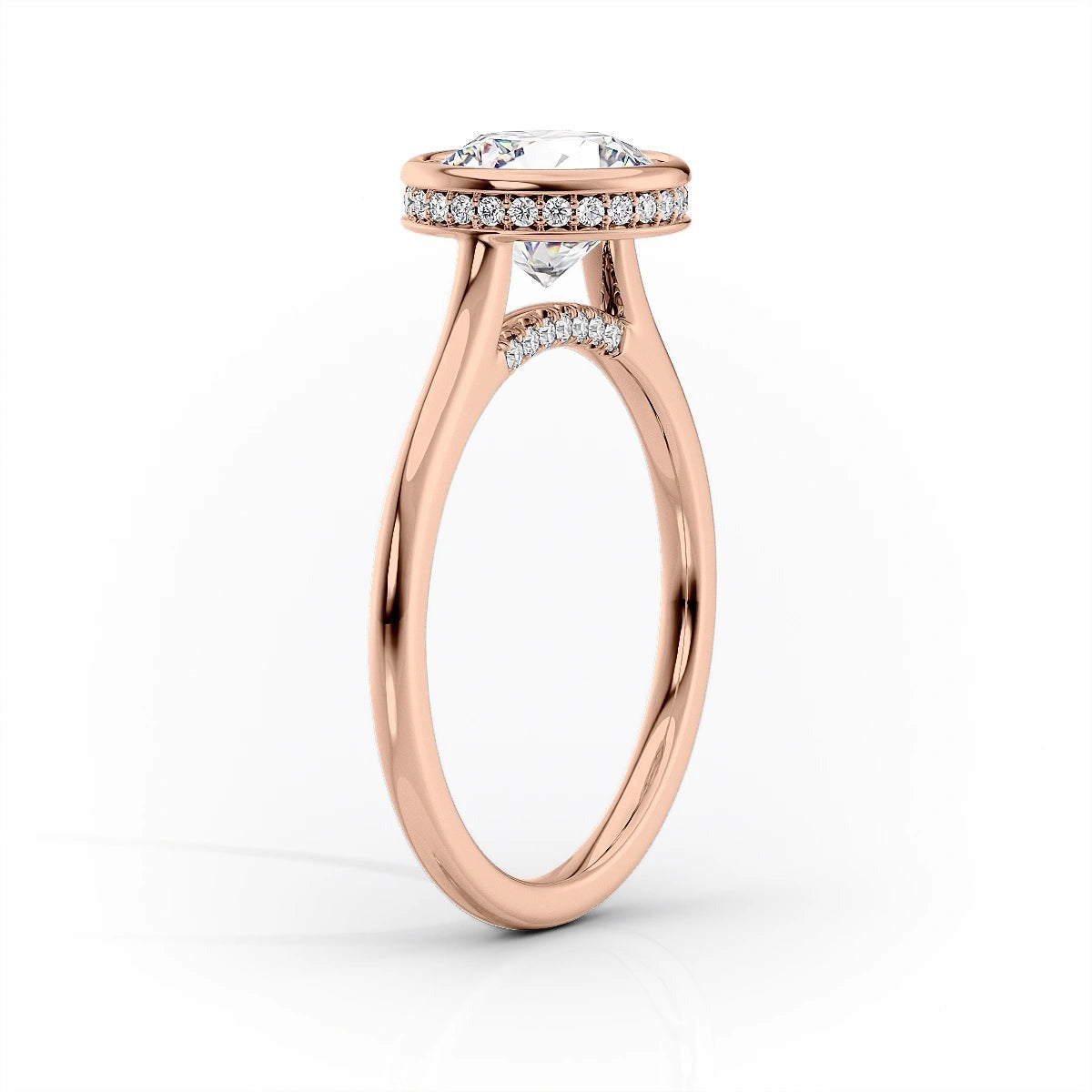 3.00 CT The Charlotte Cushion Bezel-Set Engagement Ring