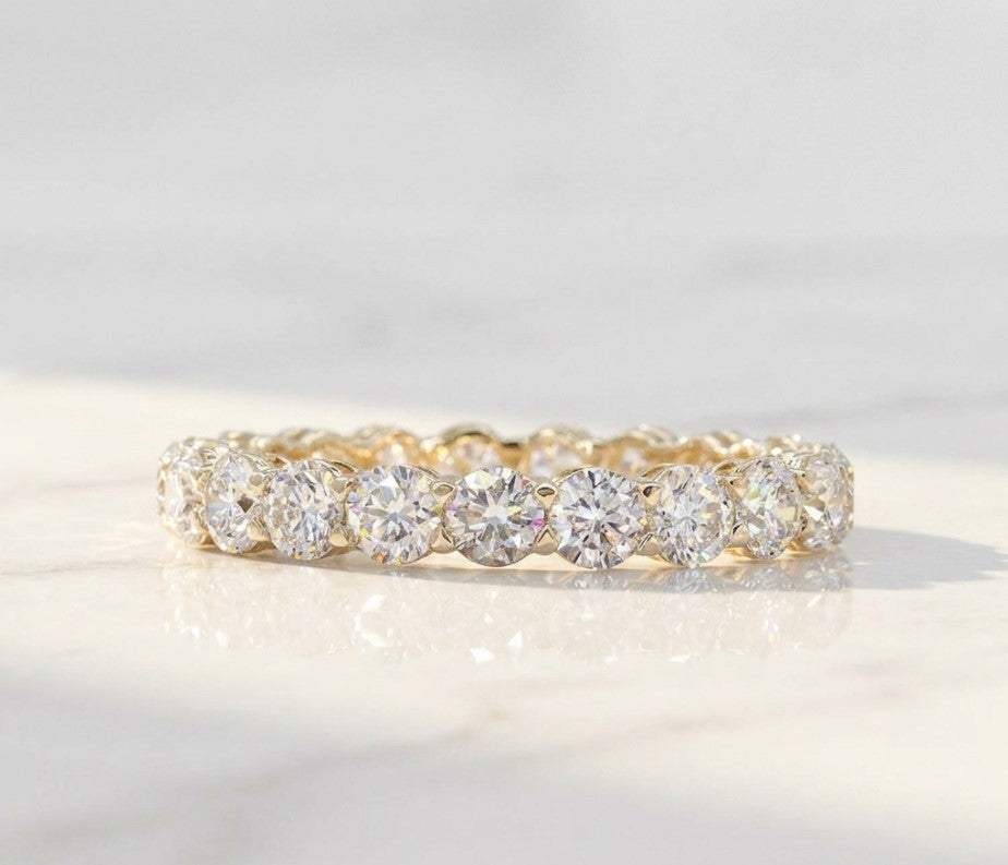 2.34 Ct Luxury Oval Cut Diamond Eternity Band | Stackable Wedding & Anniversary Ring