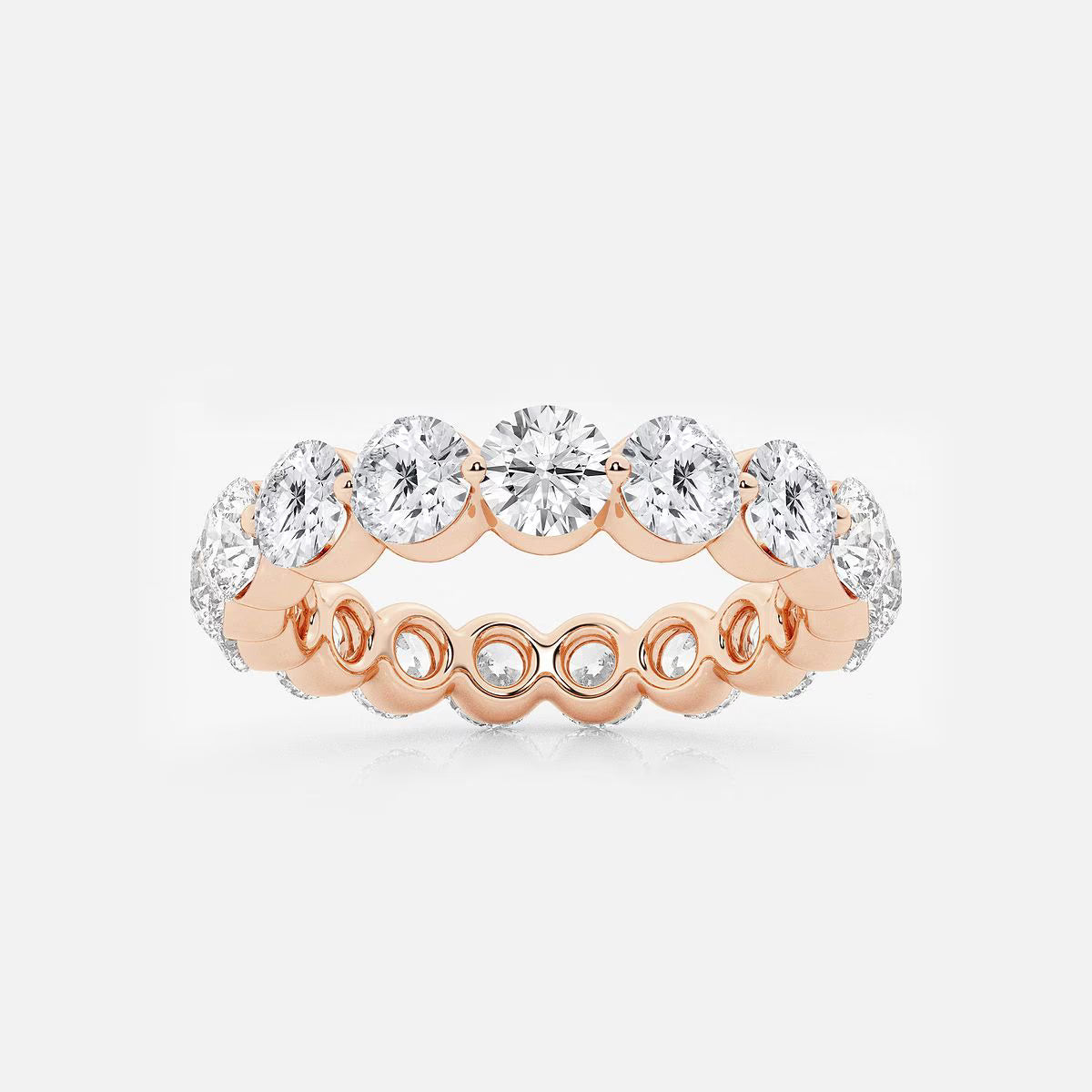 3.00 Ct Floating Round Eternity Band Wedding Ring