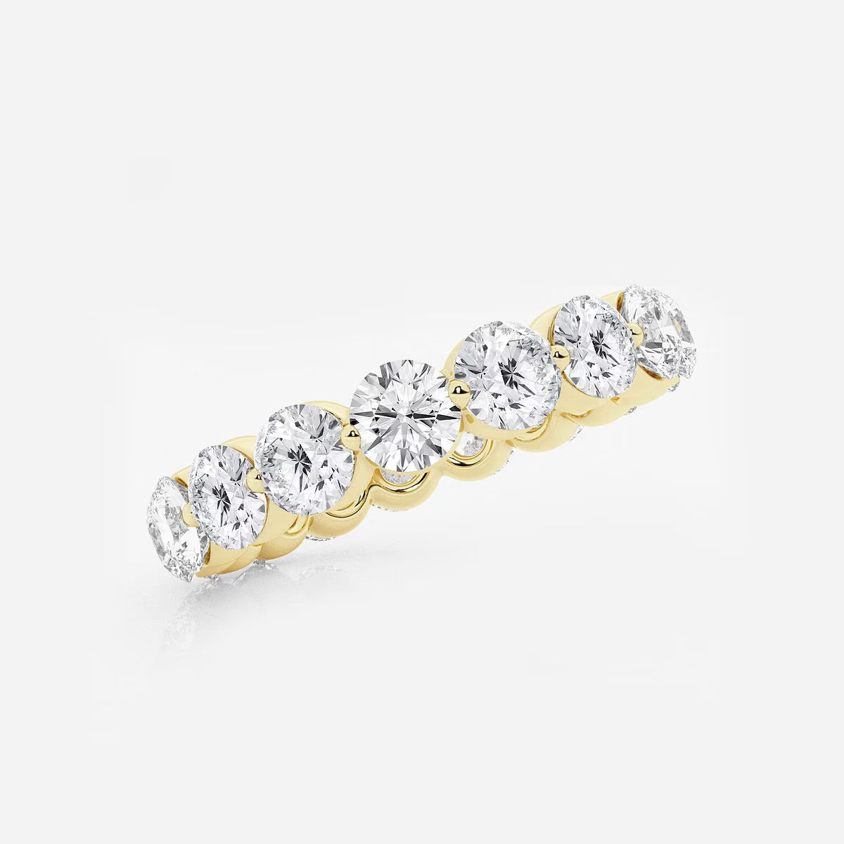 3.00 Ct Floating Round Eternity Band Wedding Ring