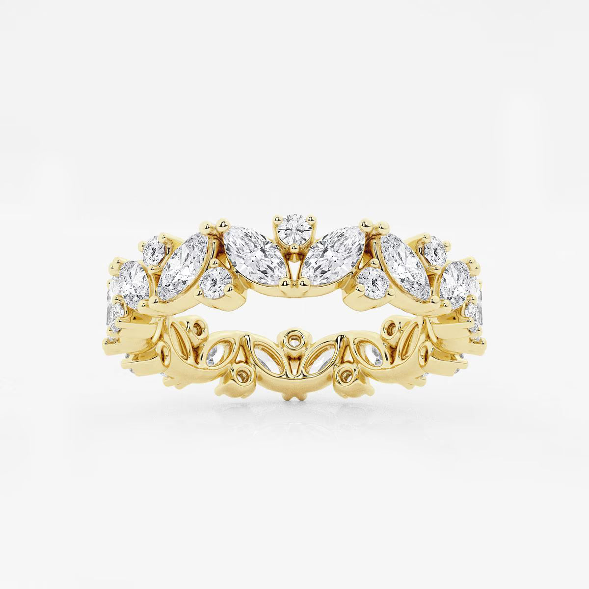 2.00 Ct Angled Eternity Ring Wedding Ring