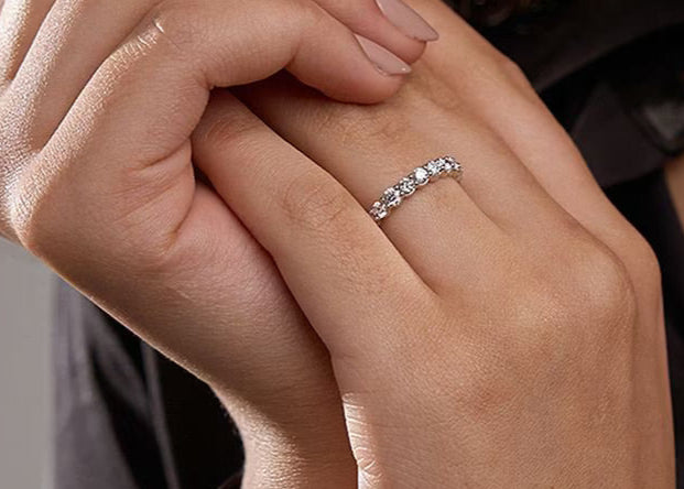 2.00 Ct Round Diamond Full Eternity Band Wedding Ring