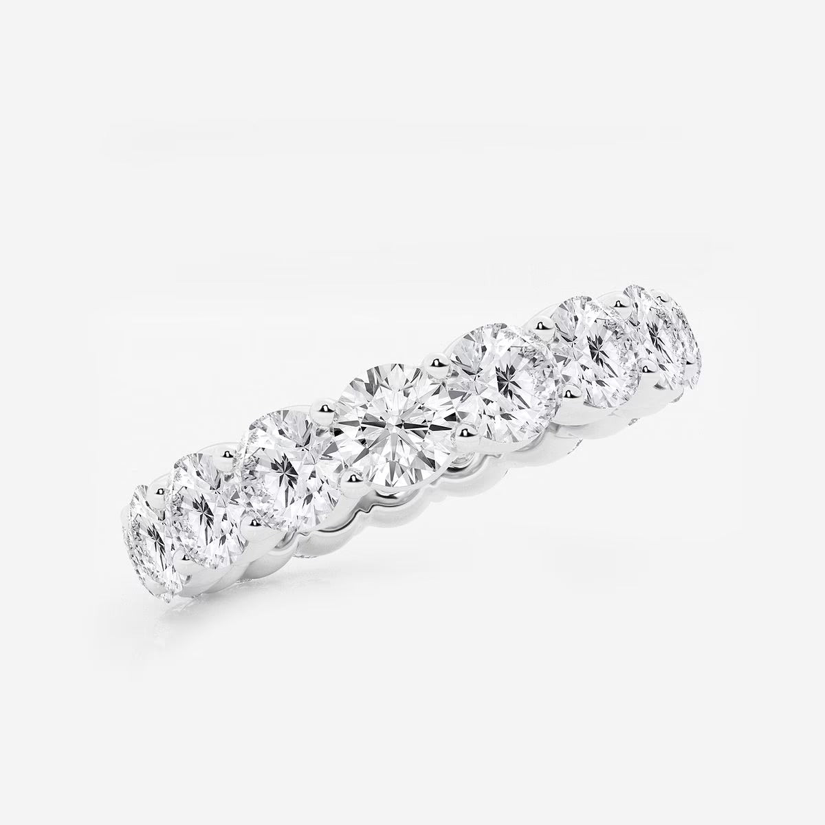 5.00 Ct Round Diamond Full Eternity Band Eternal Sparkle Wedding Ring