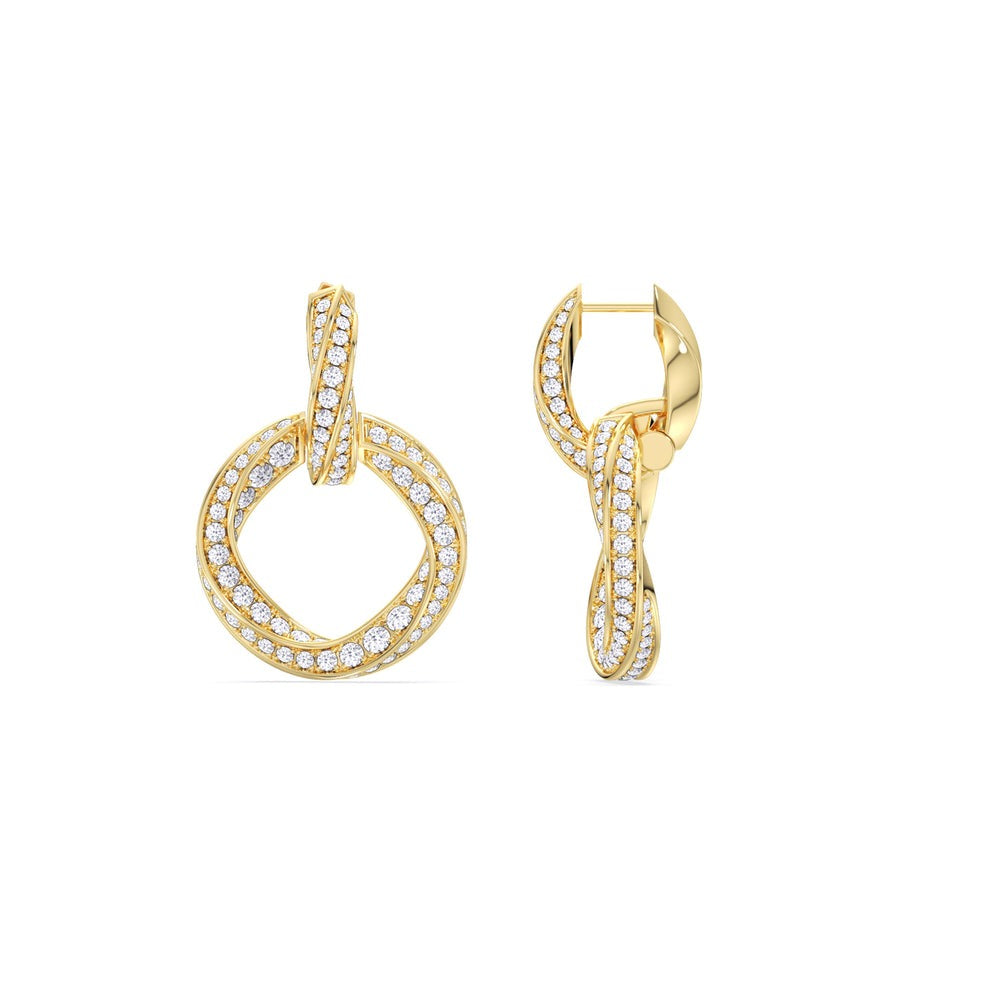 3.00 Ct The Bond Double Link Earrings