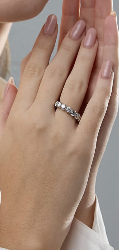 6.00Ct Full Eternity Band Eternal Sparkle Wedding Ring