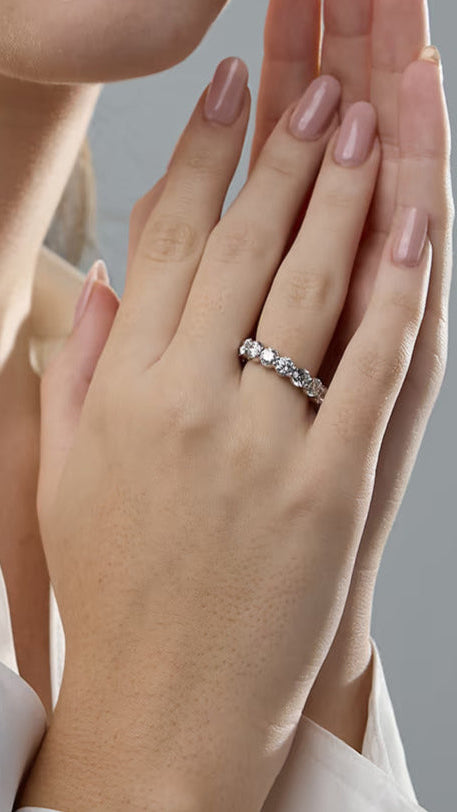 6.00Ct Full Eternity Band Eternal Sparkle Wedding Ring