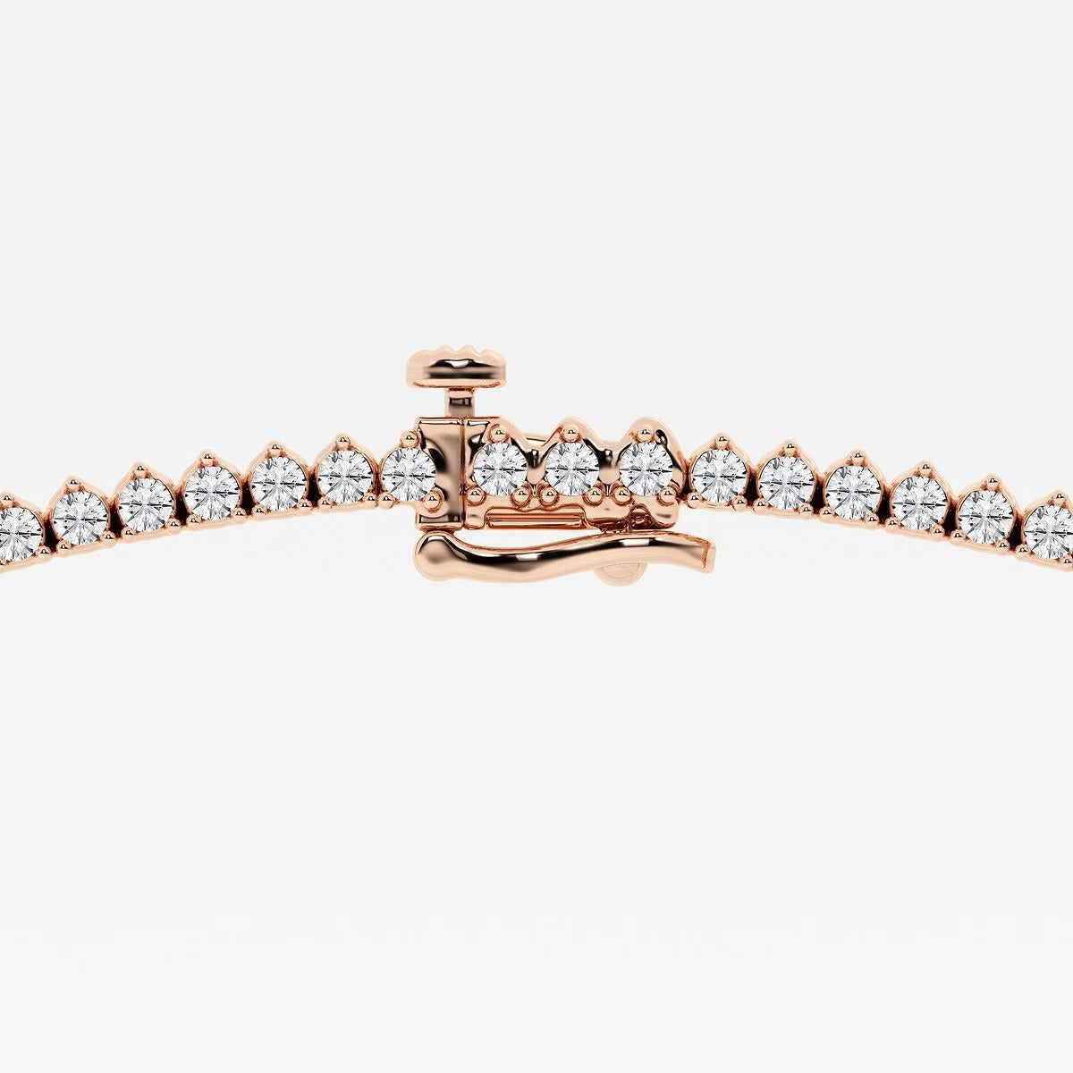 12.00 Ct Round Lab Grown Diamond Graduated Riviera Tennis Necklace