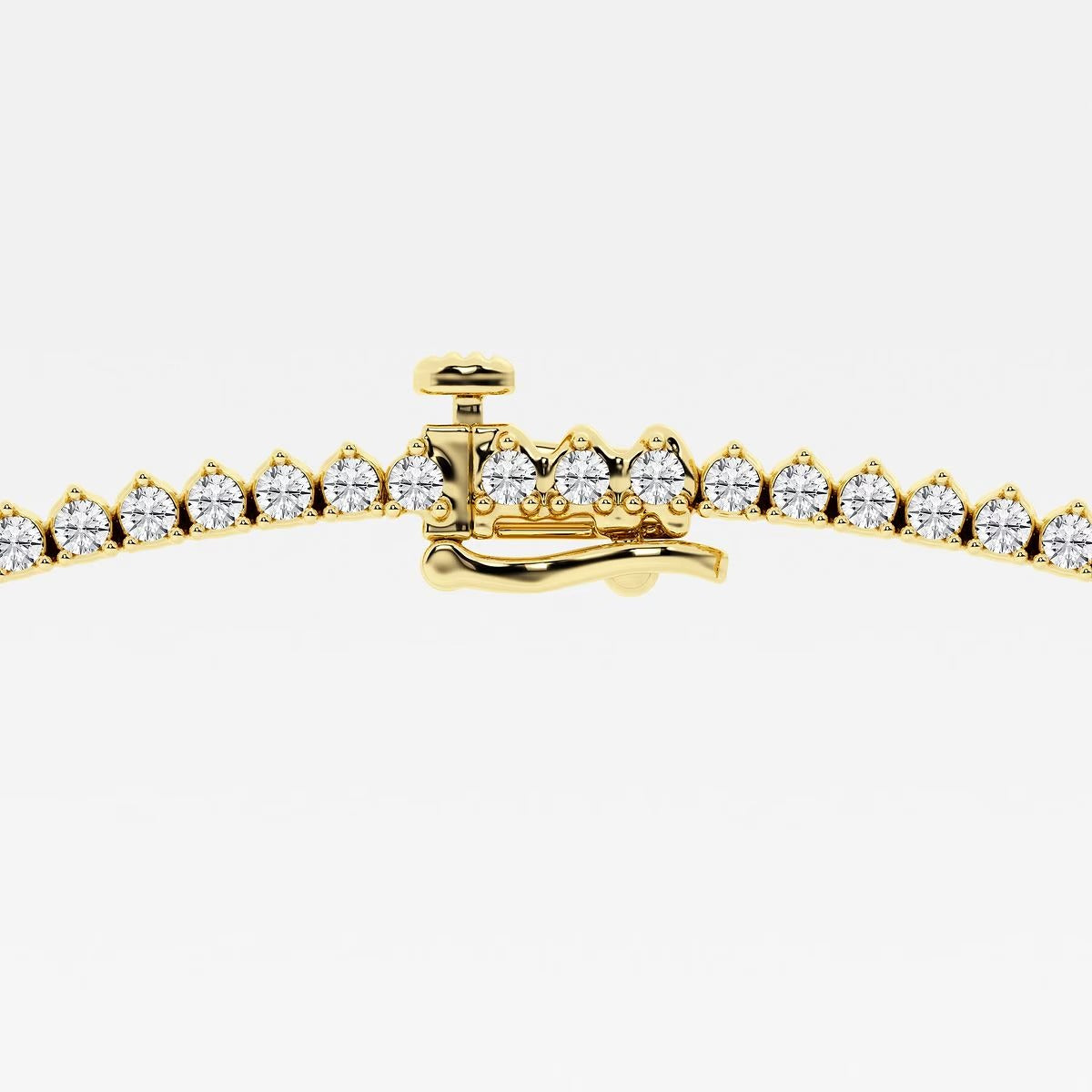 12.00 Ct Round Lab Grown Diamond Graduated Riviera Tennis Necklace
