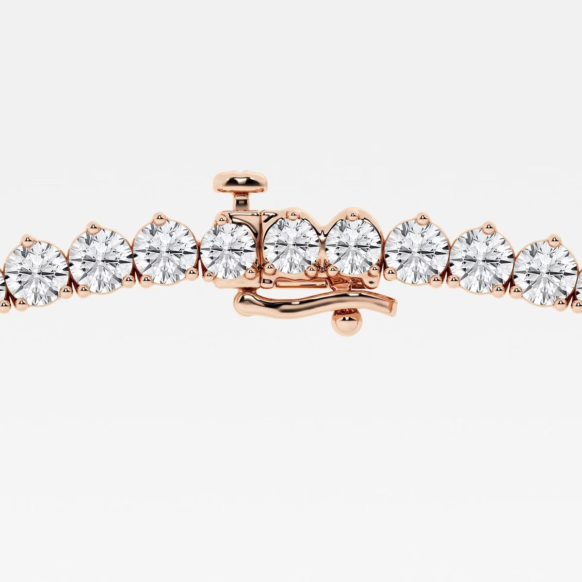 38.80 Ct Round Lab Grown Diamond Graduated Riviera Tennis Necklace