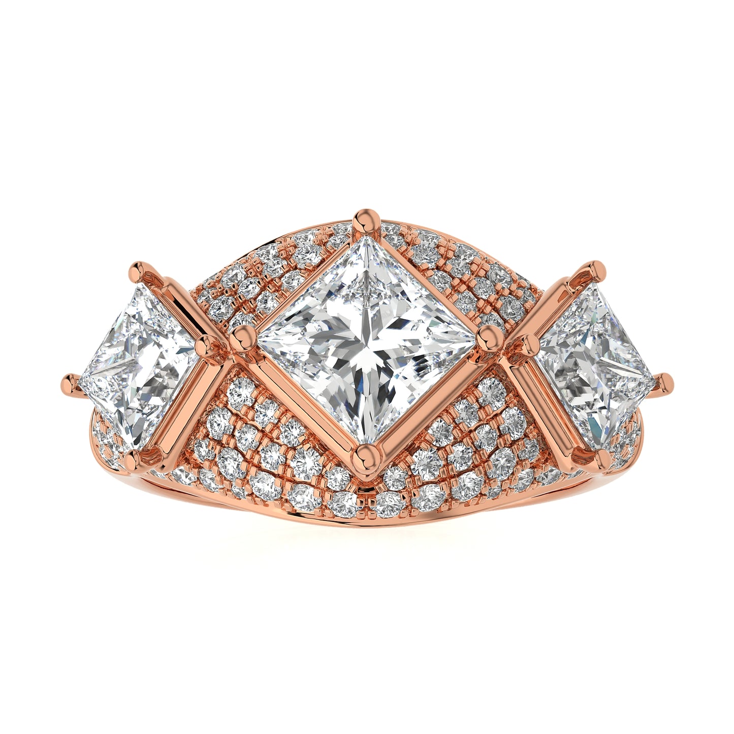 2.89 Ct Fashion Cocktail Ring & Wedding Rings
