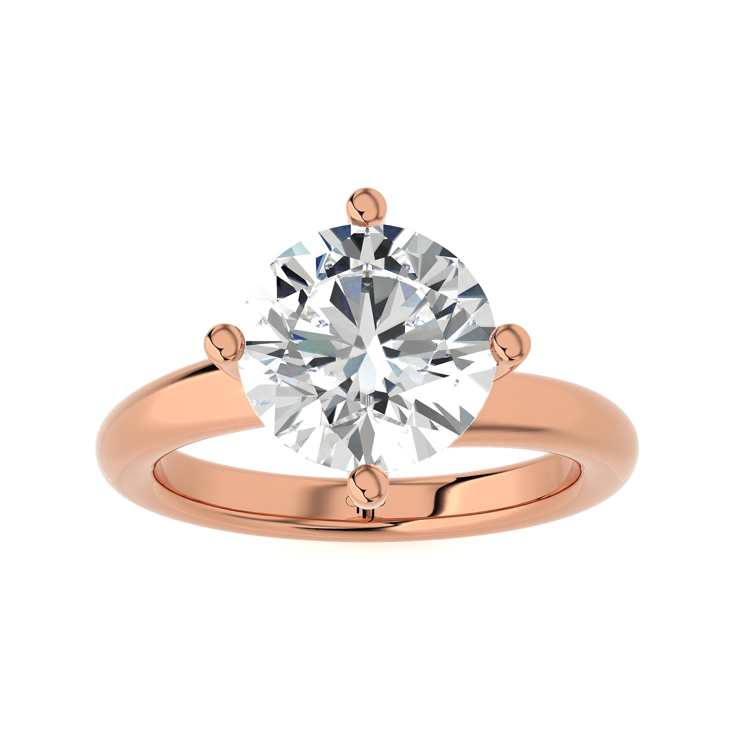 3.20 Ct Round Cut Large Solitaire Diamond Ring Engagement & Wedding Rings