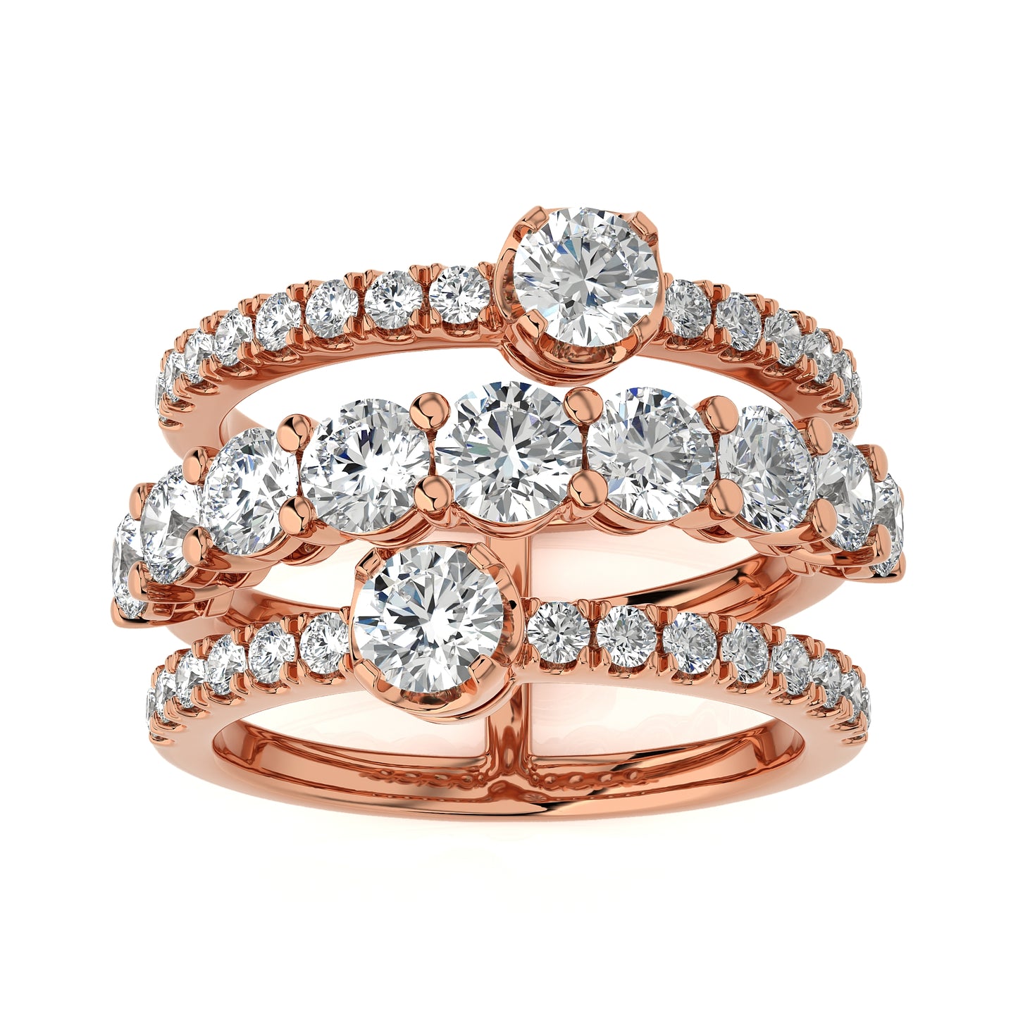2.76 Ct Round Shape Fashion Engagement & Wedding Rings