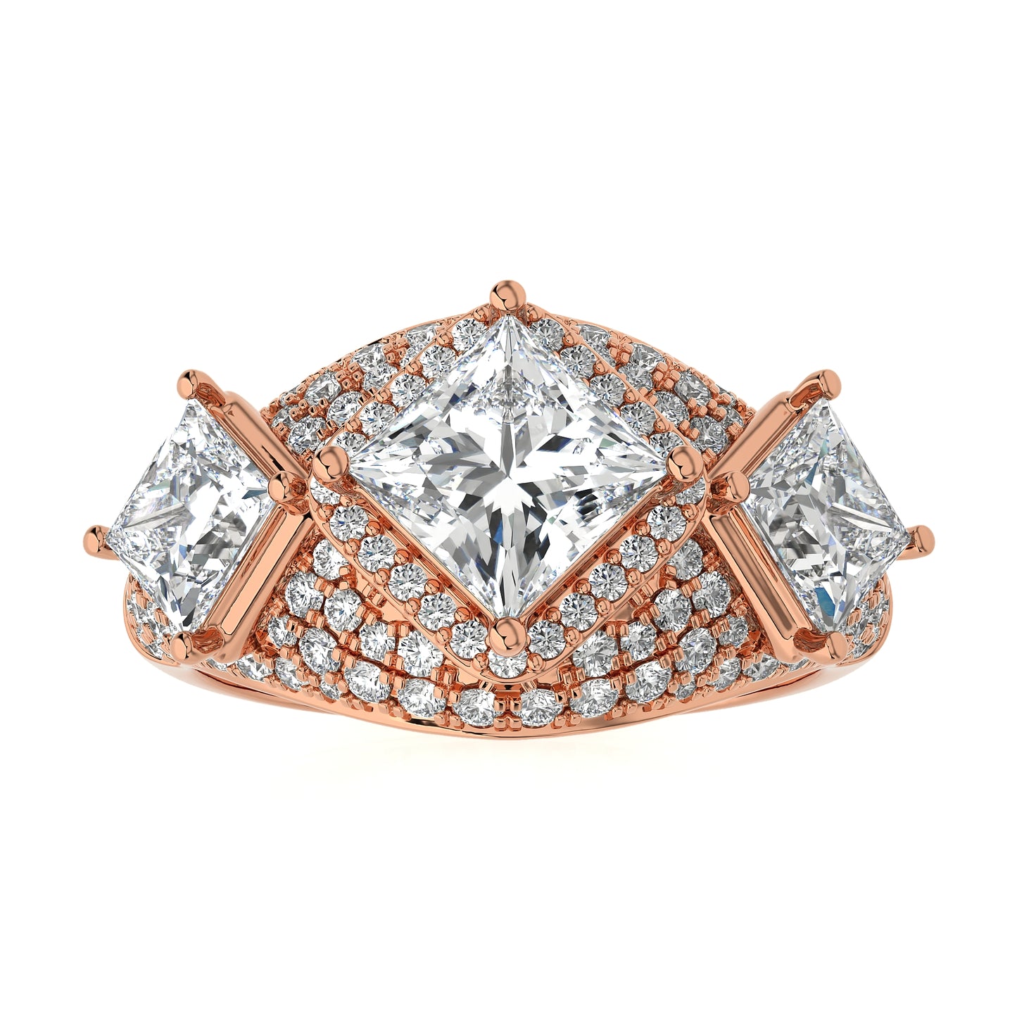 2.96 Ct Fashion Cocktail Ring & Wedding Rings