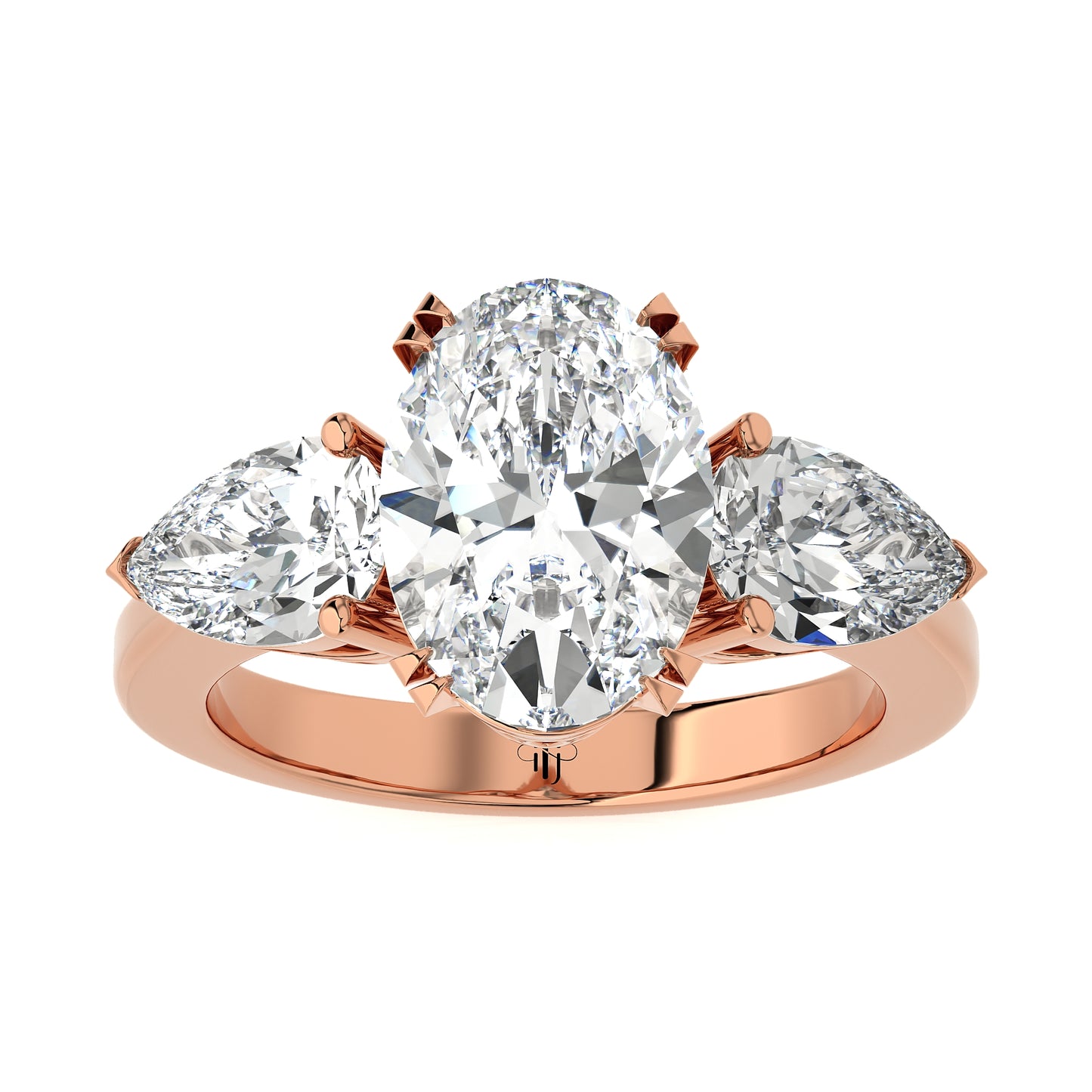 2.78 Ct Three Stone Ring Engagement & Wedding Rings