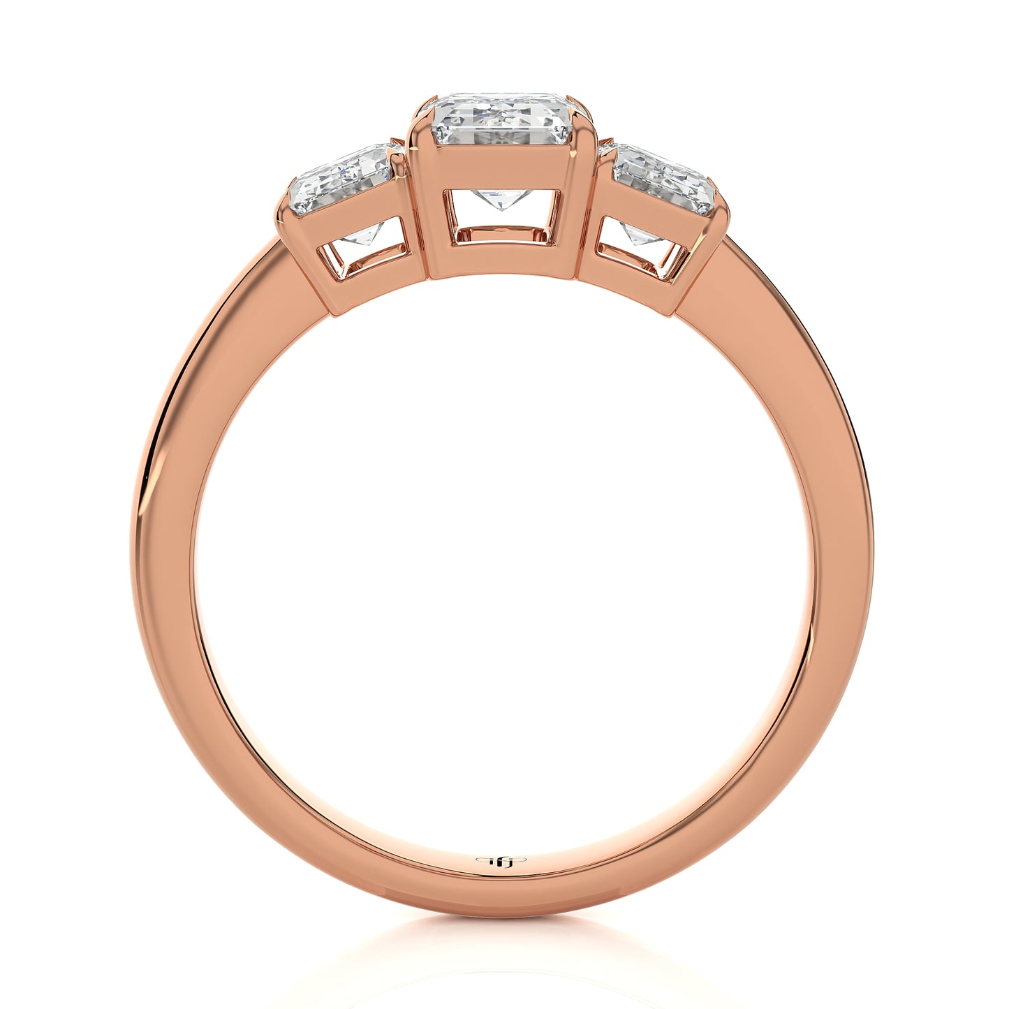 2.06 Ct Radiant Engagement & Wedding Rings