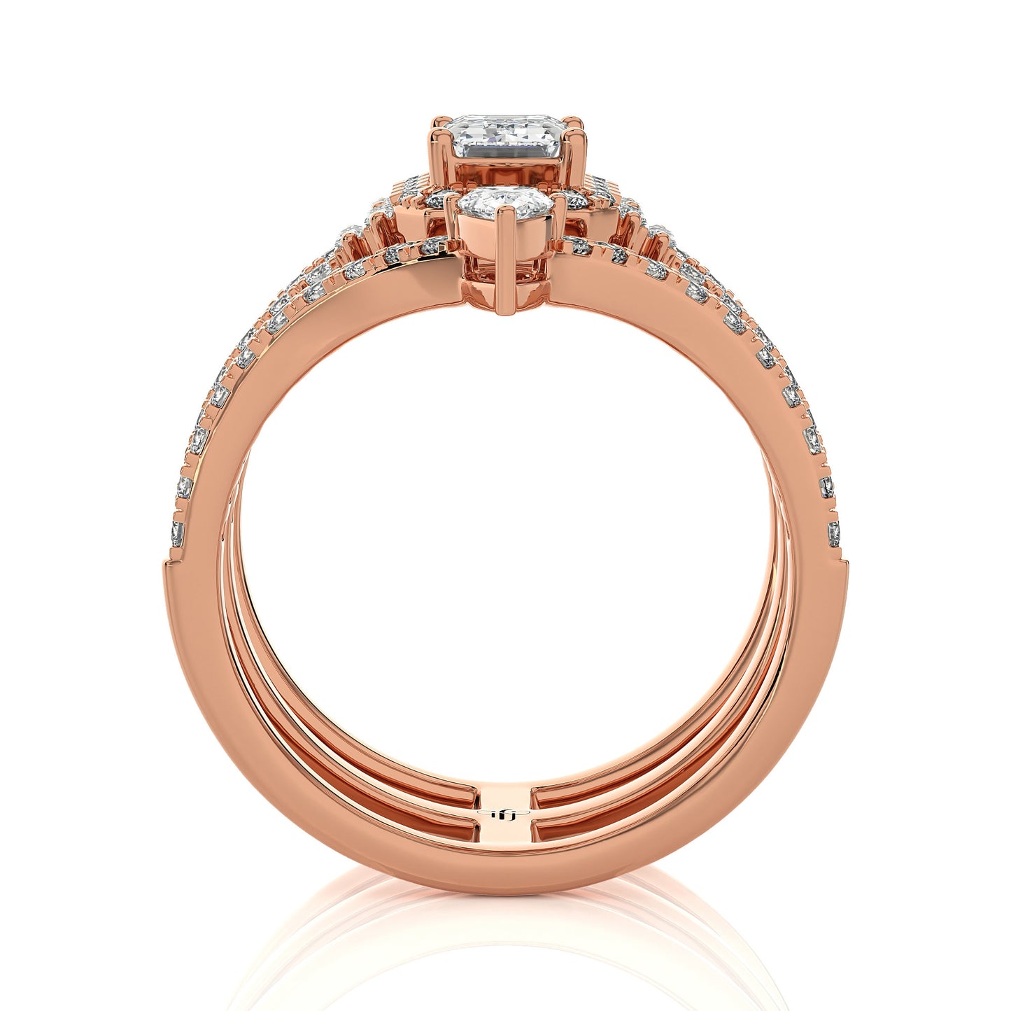 1.69 Ct Solitaire Engagement & Wedding Ring