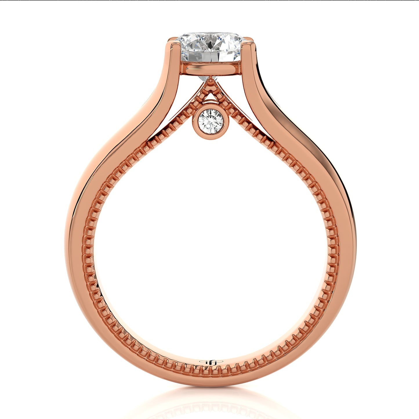1.18 Ct Round Shape & Engagement & Wedding Rings