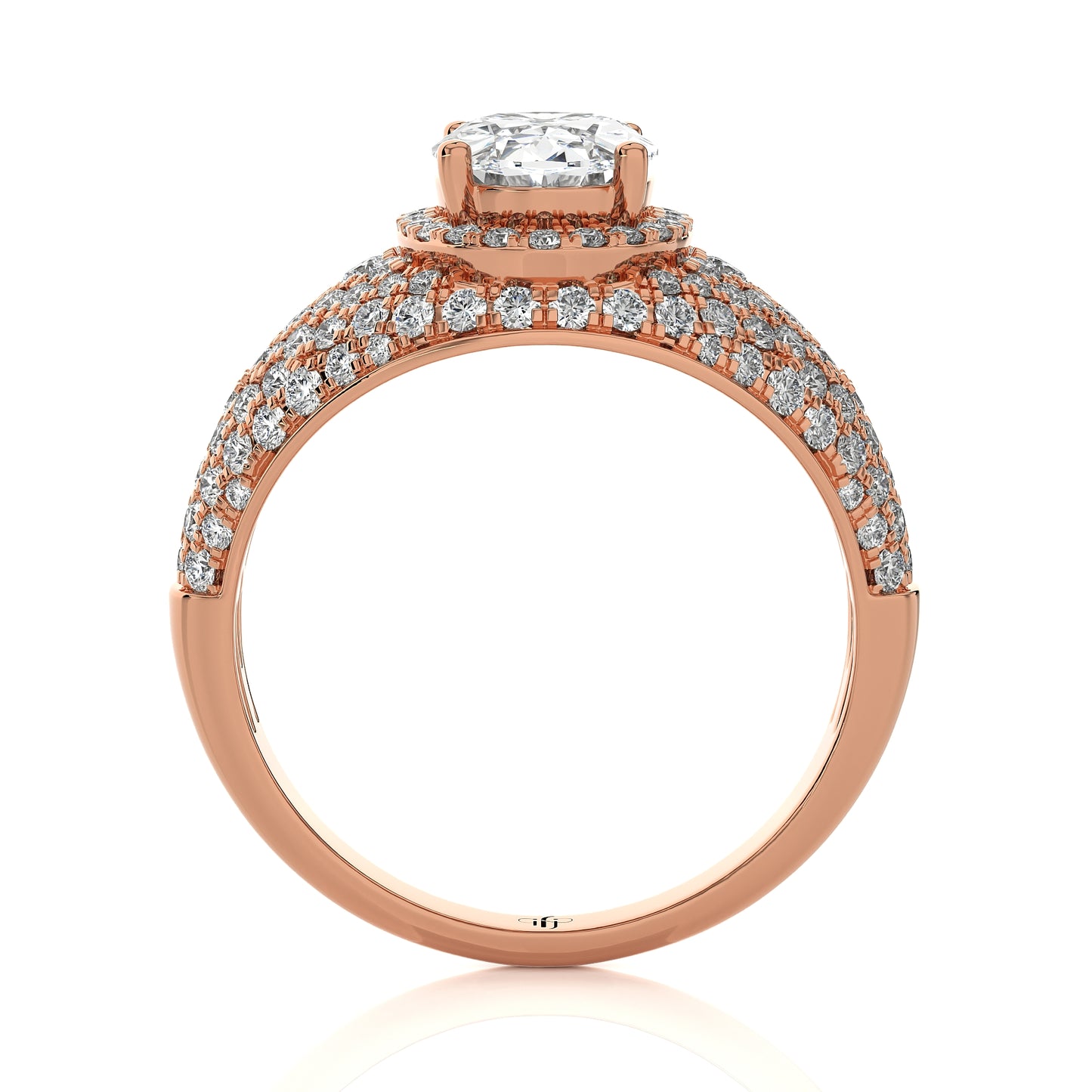 1.91 Ct Halo Vera Wang & Engagement & Wedding Ring