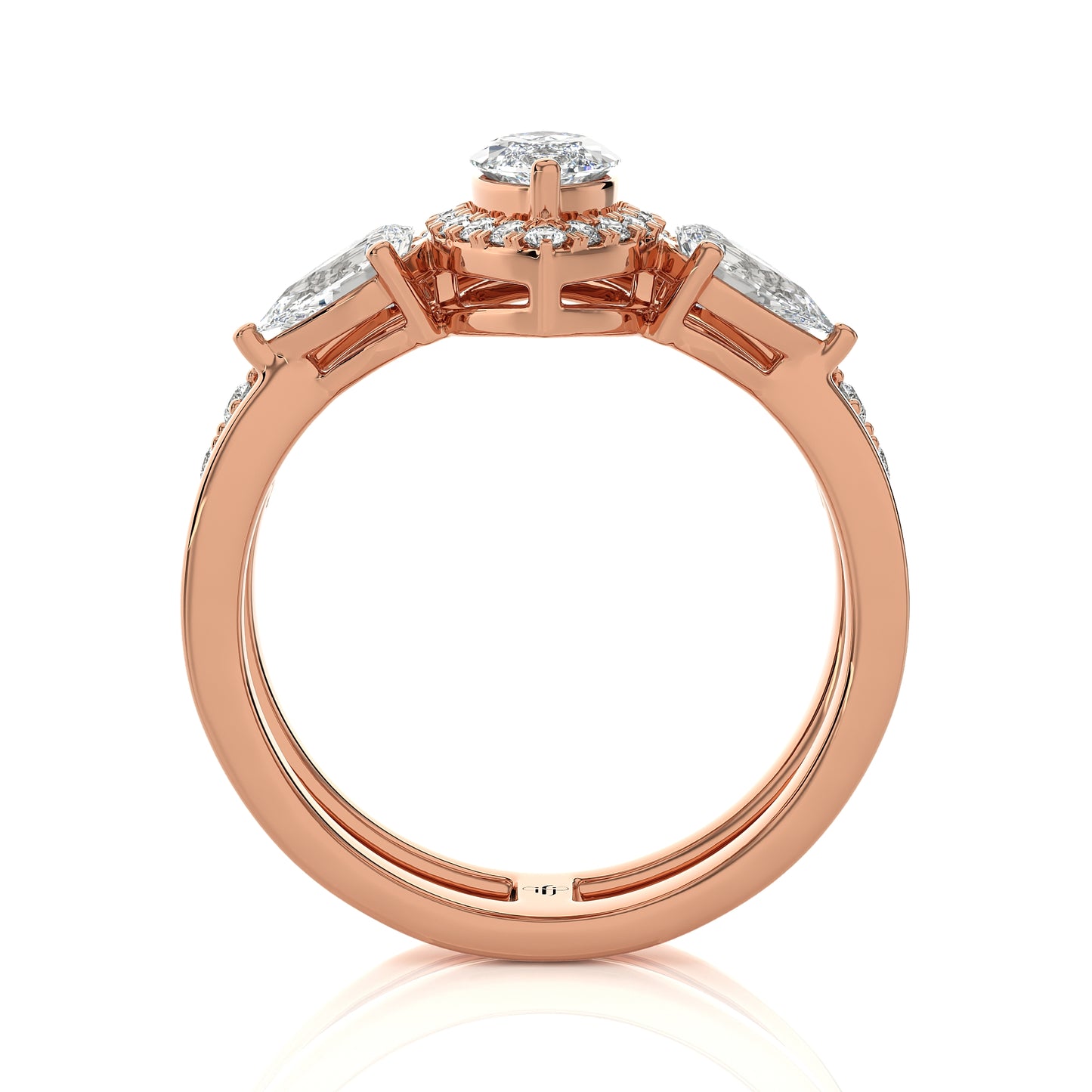 1.43 Ct Bridal Sets (Engagement Ring + Matching Band) & Wedding Rings