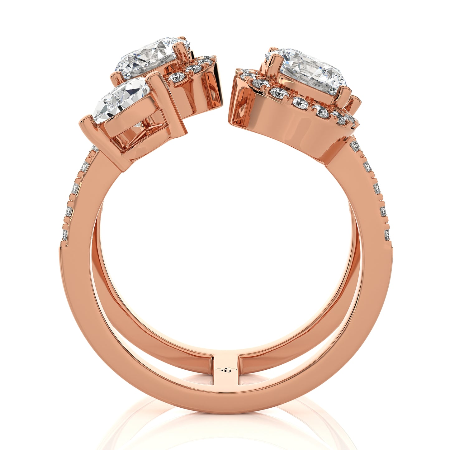 3.21 Ct Dual Elegance Fashion Engagement & Wedding Ring