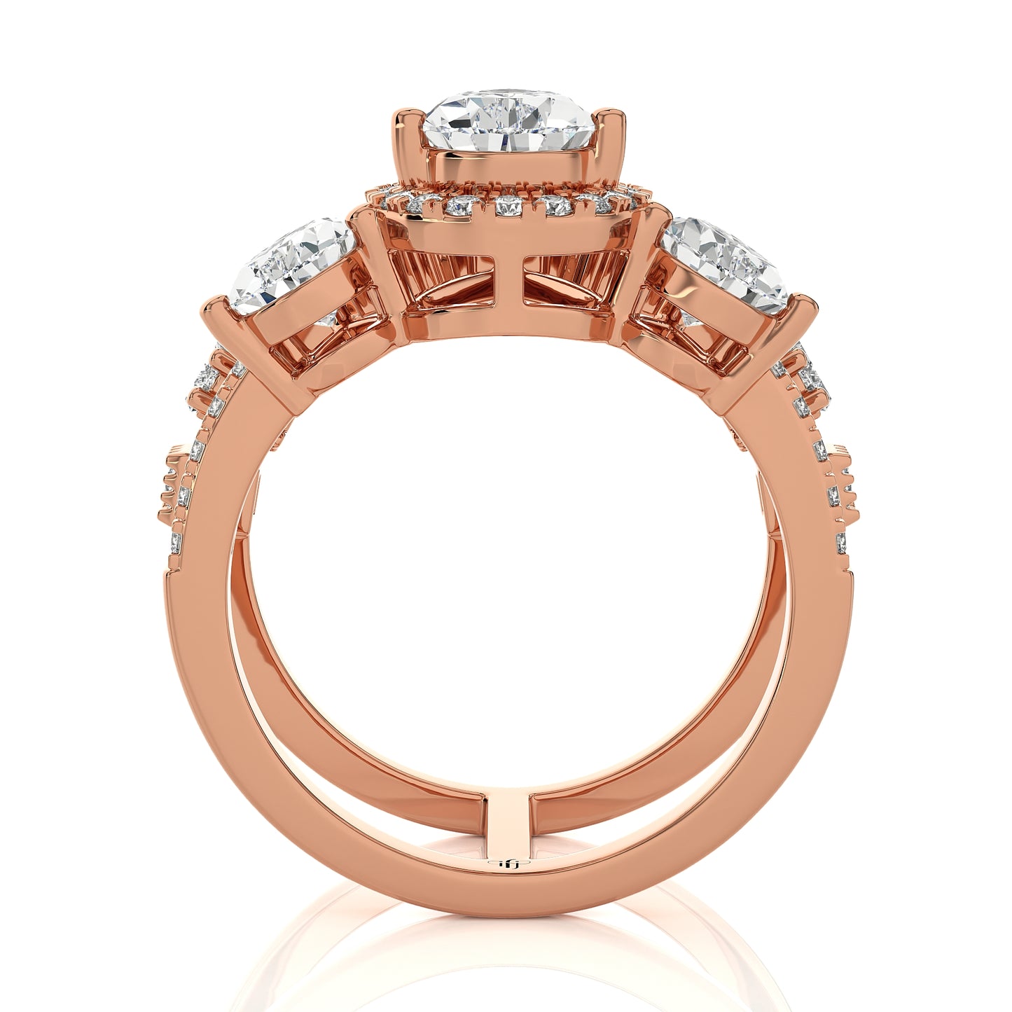 2.85 Ct Bridal Sets (Engagement Ring + Matching Band) & Wedding Rings