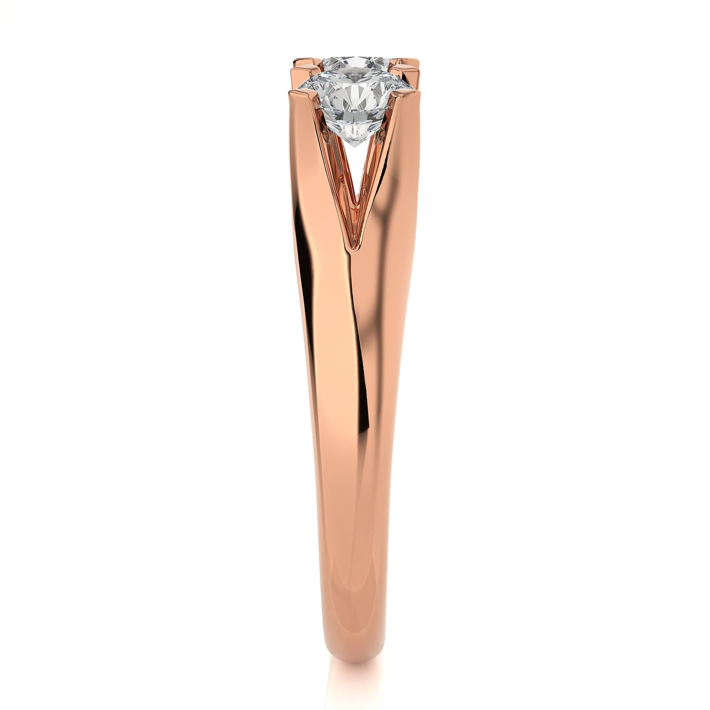 0.62 Ct Two Stones Fashion Ring Engagement & Wedding Rings