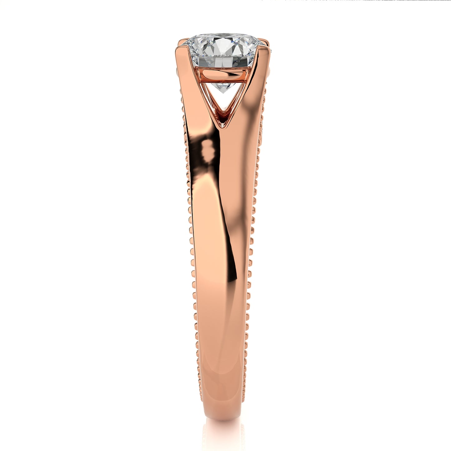 1.18 Ct Round Shape & Engagement & Wedding Rings
