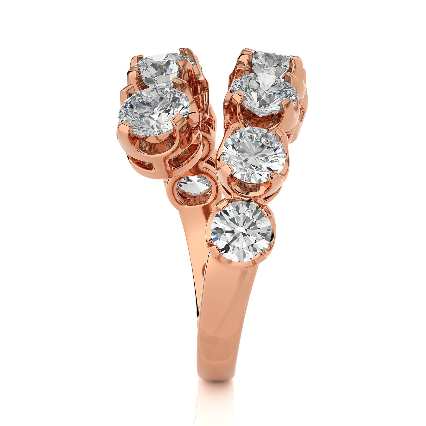3.43 Ct Round Shape Fashion Engagement & Wedding Rings