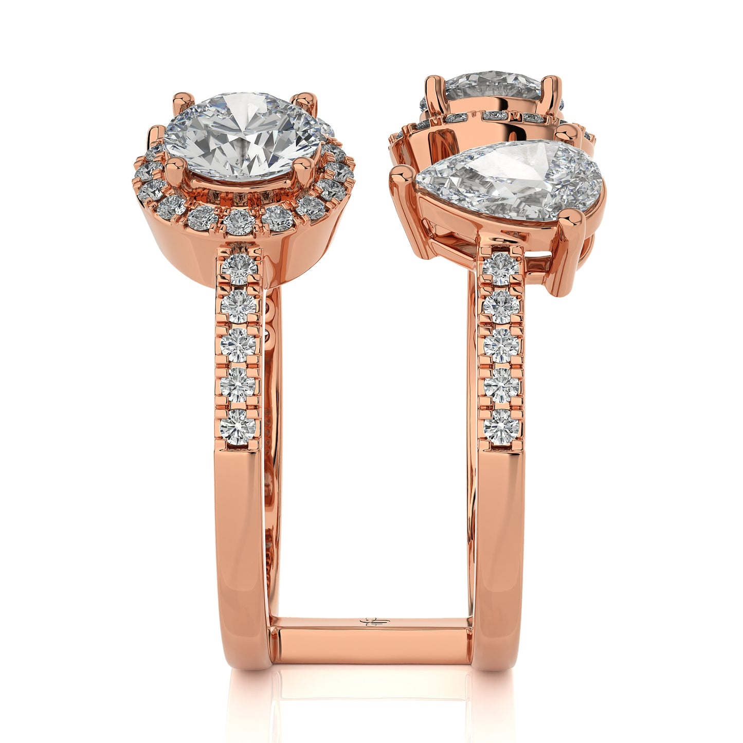 3.21 Ct Dual Elegance Fashion Engagement & Wedding Ring