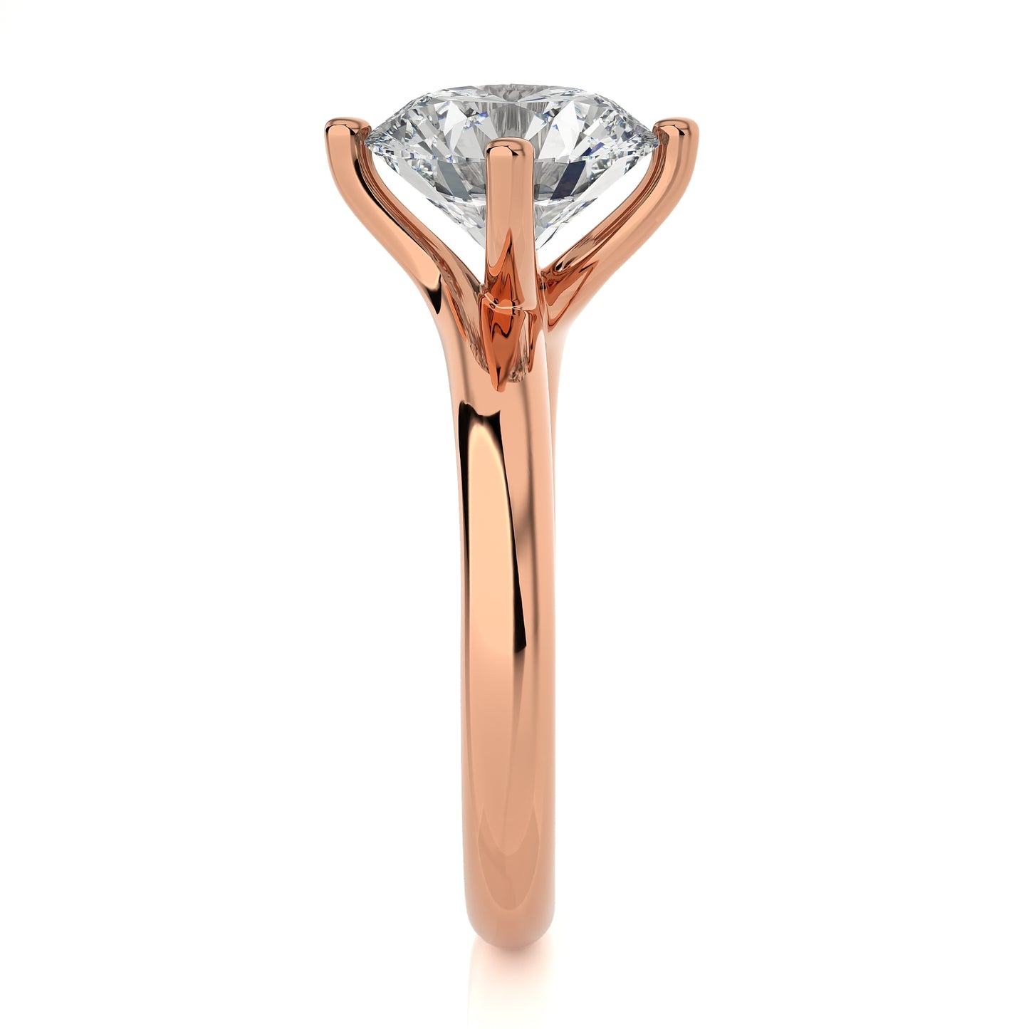 3.20 Ct Round Cut Large Solitaire Diamond Ring Engagement & Wedding Rings