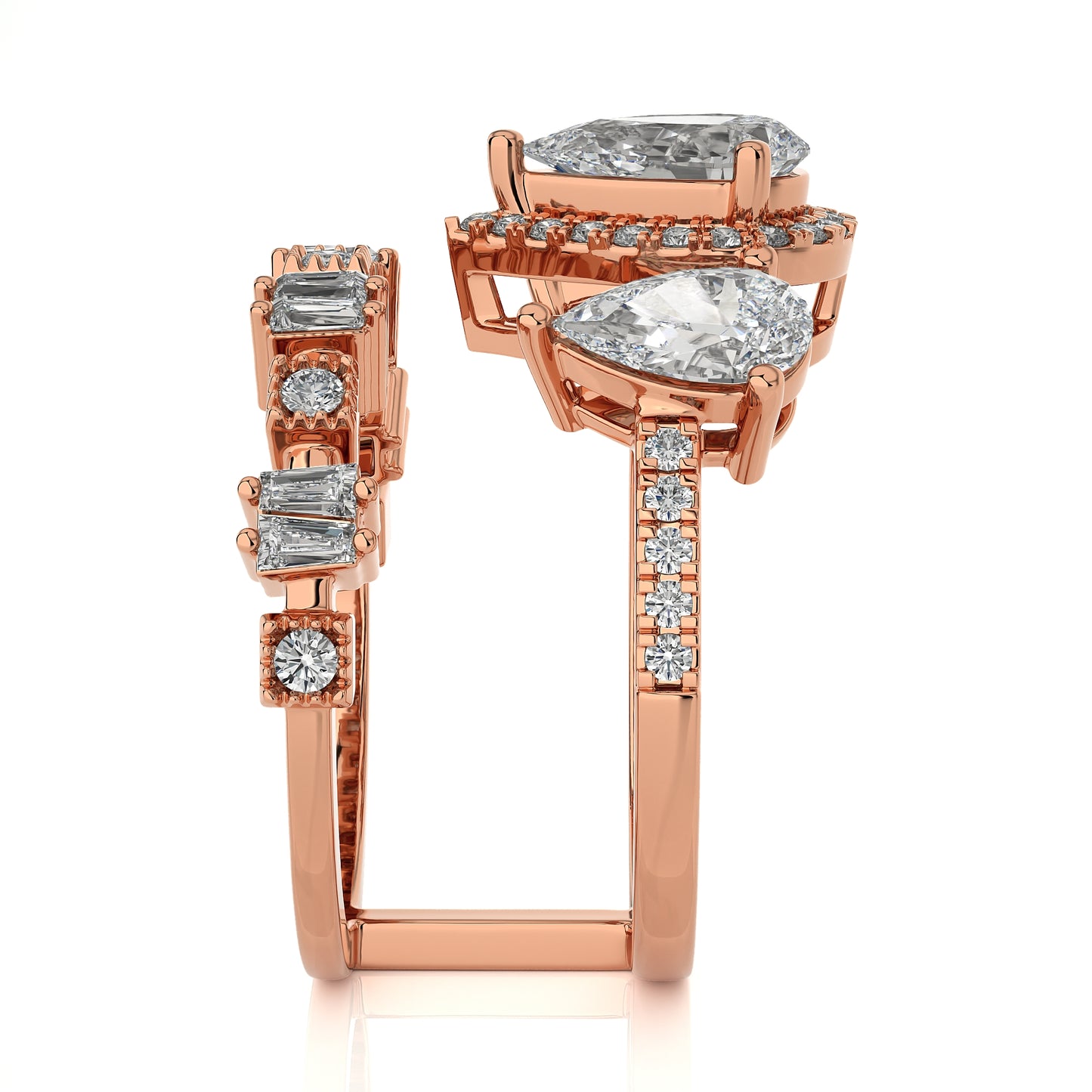 2.85 Ct Bridal Sets (Engagement Ring + Matching Band) & Wedding Rings