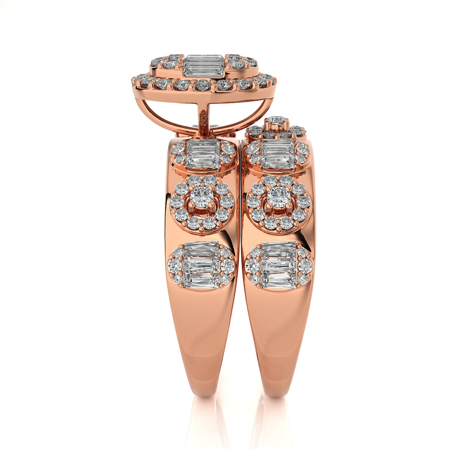 2.28 Ct Bridal Set Engagement Ring & Wedding Ring