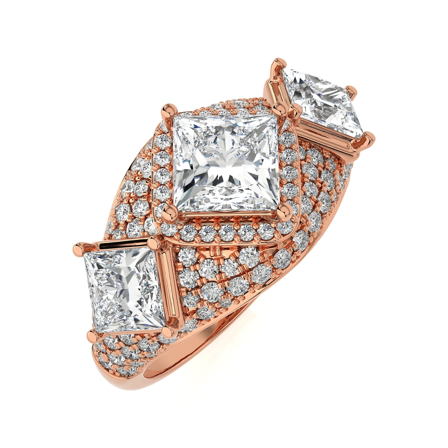 2.96 Ct Fashion Cocktail Ring & Wedding Rings
