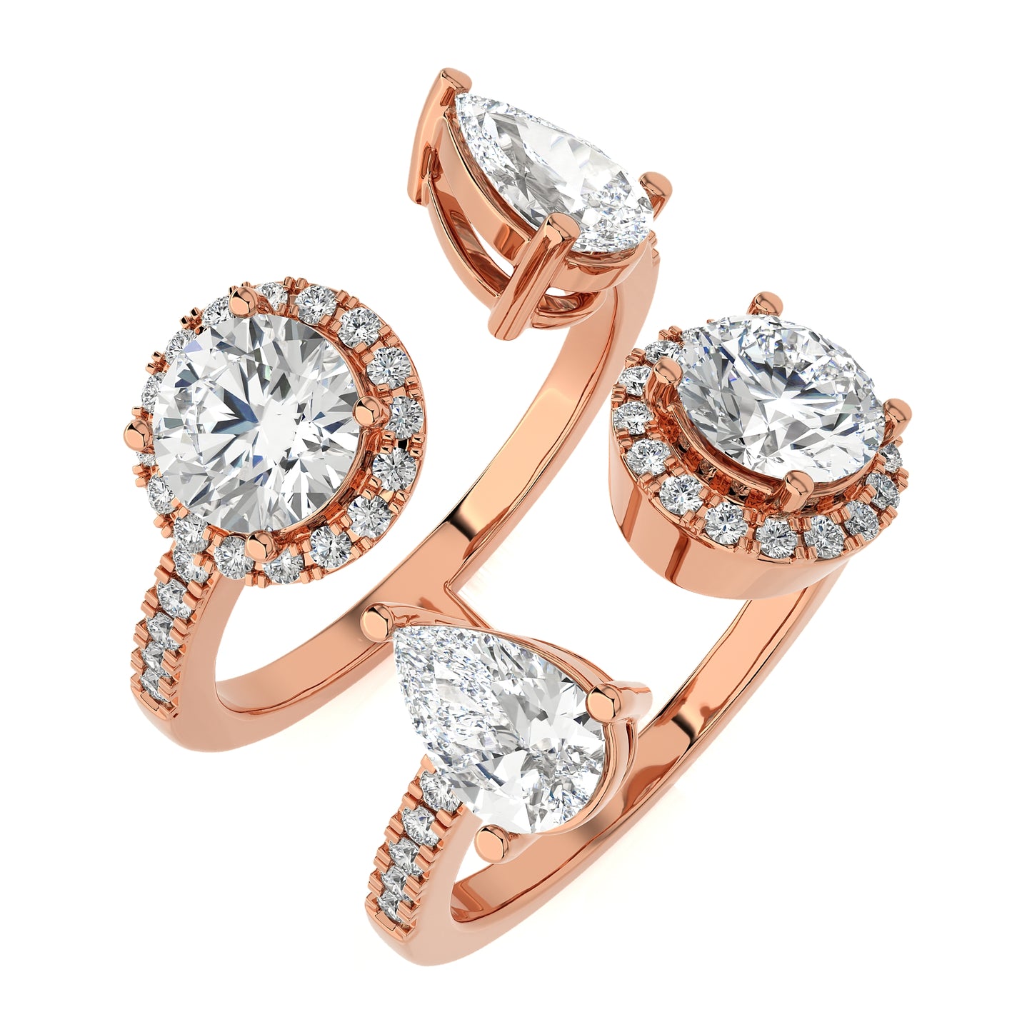 3.21 Ct Dual Elegance Fashion Engagement & Wedding Ring