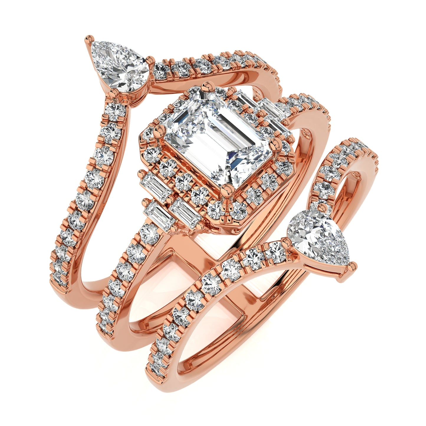 1.69 Ct Solitaire Engagement & Wedding Ring