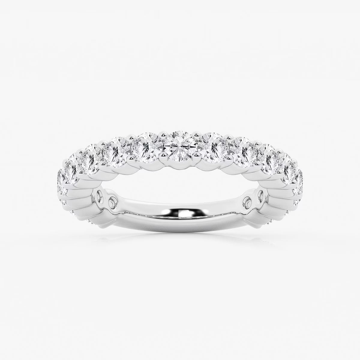 2.00 Ct Round Double Shared Prong Diamond Eternity Wedding Ring