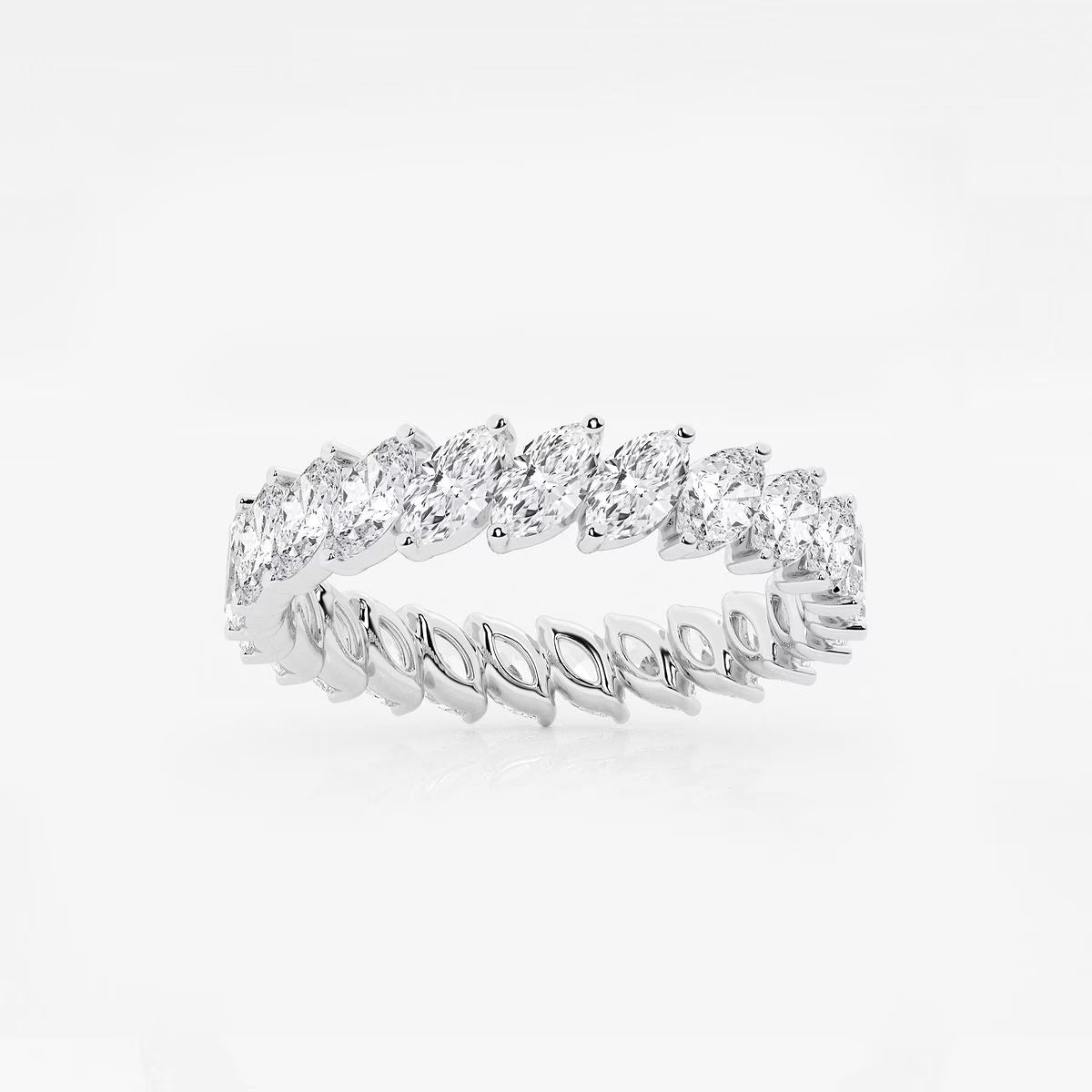 2.00 Ct Tilted Eternity Ring Wedding Ring
