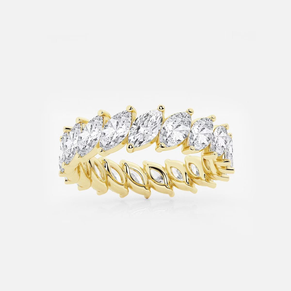 2.00 Ct Tilted Eternity Ring Wedding Ring