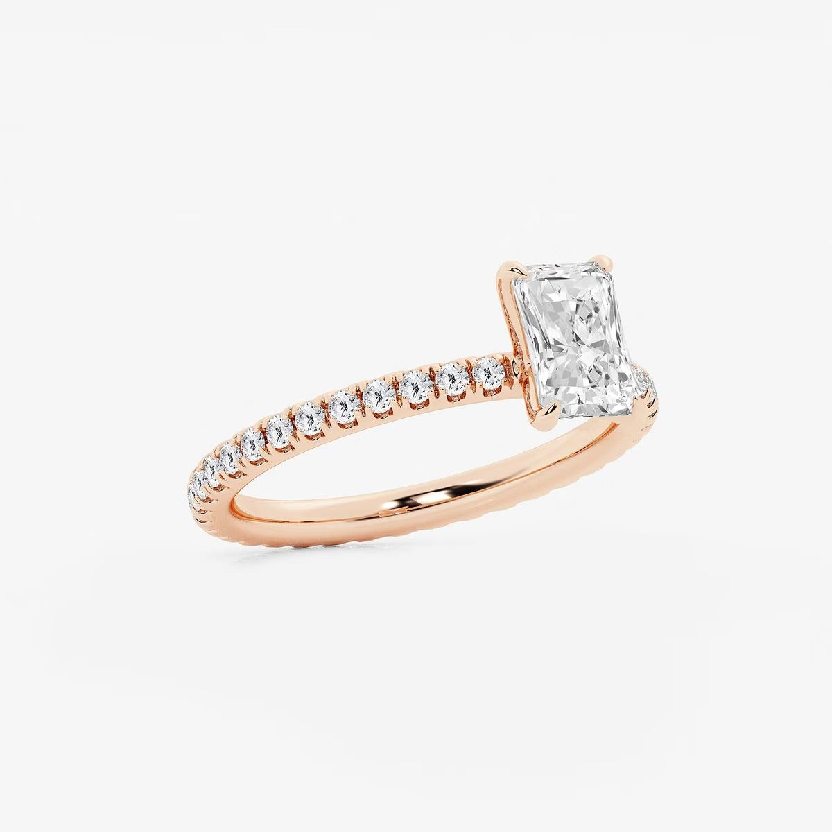 2.00 ctw Radiant Grace Lab Grown Diamond Eternity Engagement Ring