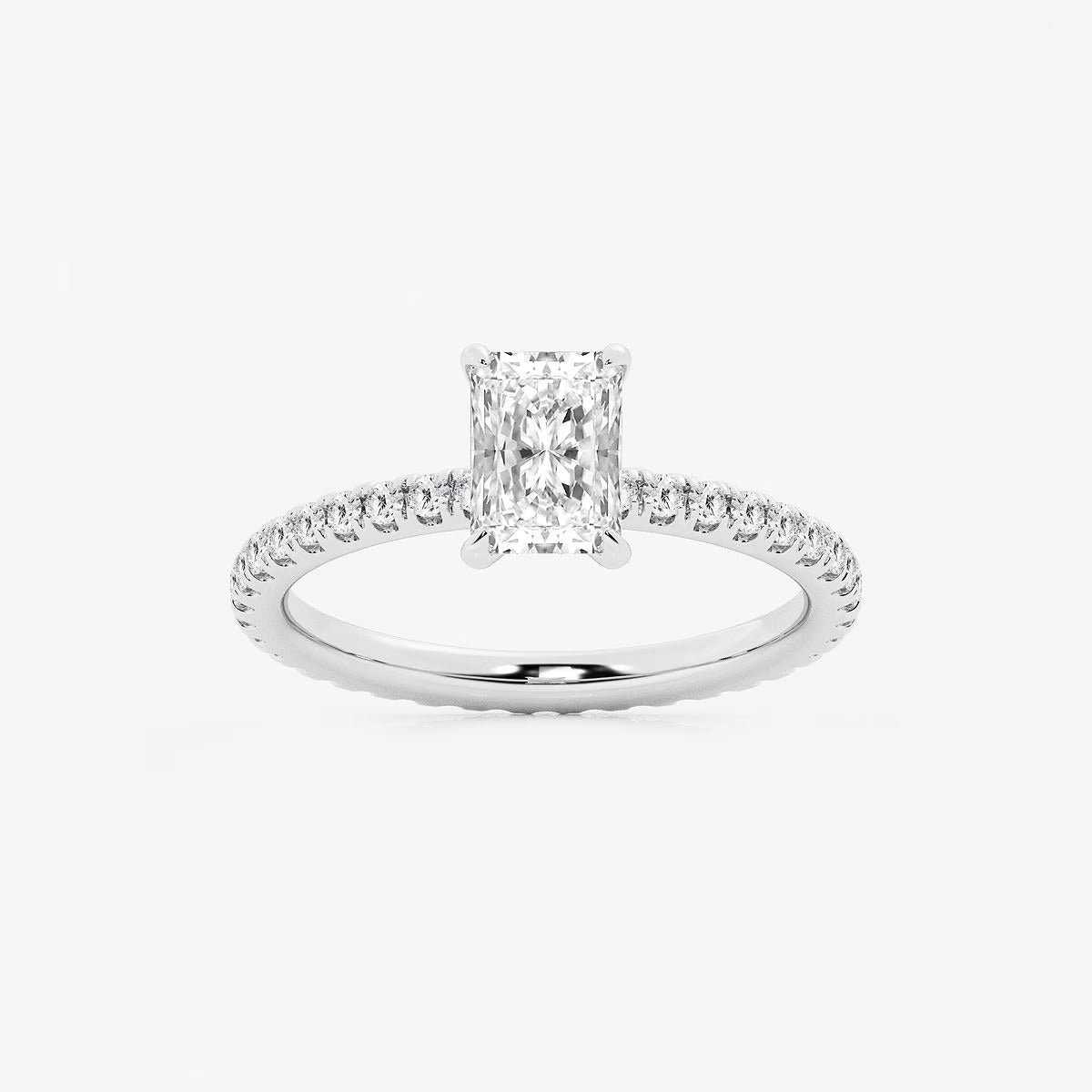 2.00 ctw Radiant Grace Lab Grown Diamond Eternity Engagement Ring
