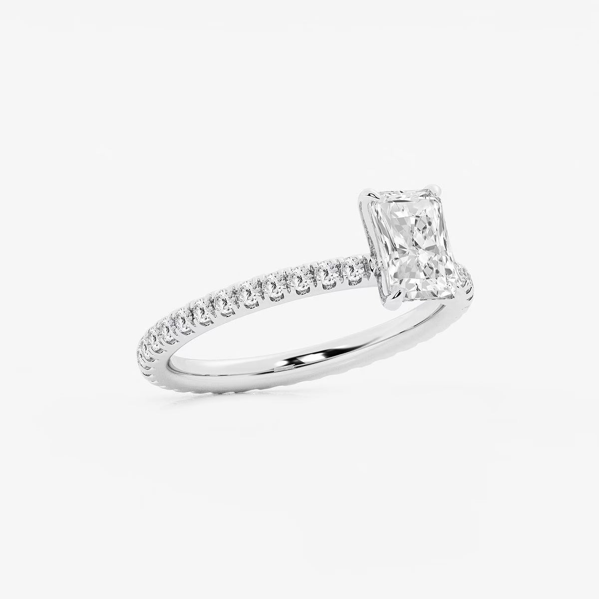 2.00 ctw Radiant Grace Lab Grown Diamond Eternity Engagement Ring