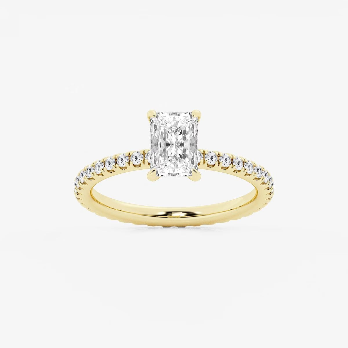 2.00 ctw Radiant Grace Lab Grown Diamond Eternity Engagement Ring