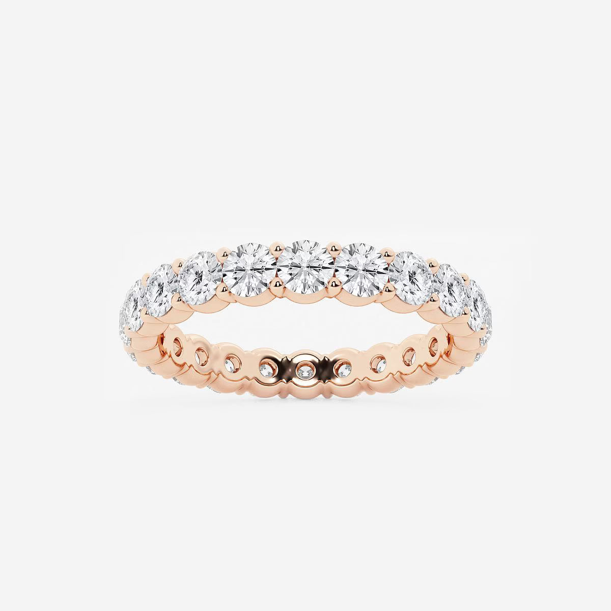 2.00 Ct Round Diamond Full Eternity Band Wedding Ring