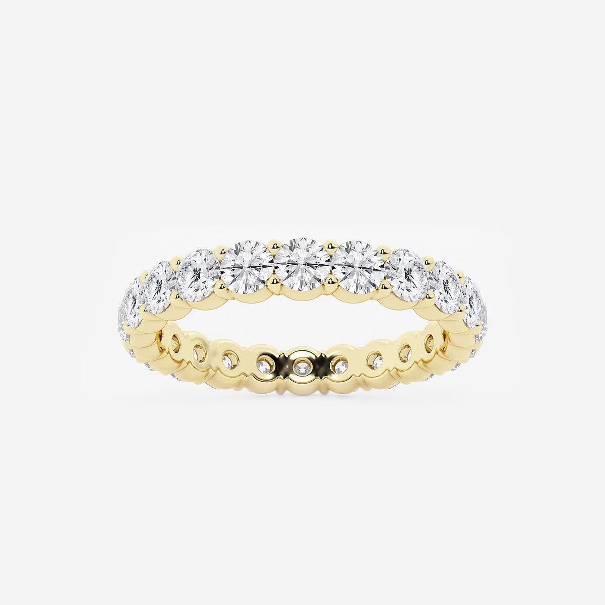 2.00 Ct Round Diamond Full Eternity Band Wedding Ring