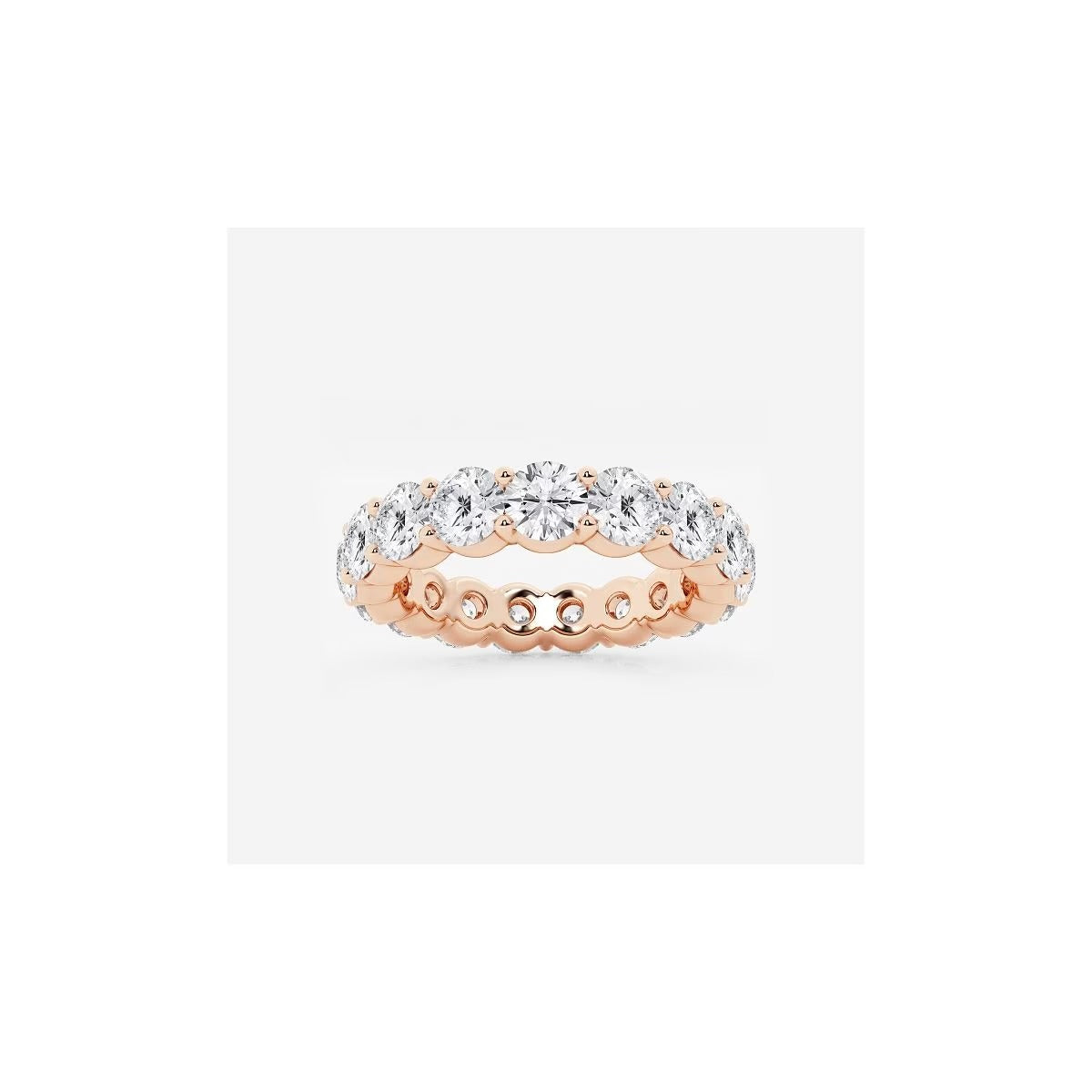 5.00 Ct Round Diamond Full Eternity Band Eternal Sparkle Wedding Ring