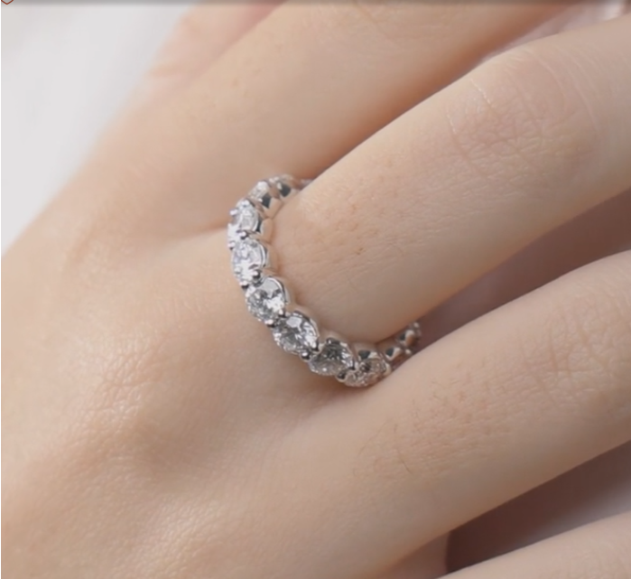 6.00Ct Full Eternity Band Eternal Sparkle Wedding Ring