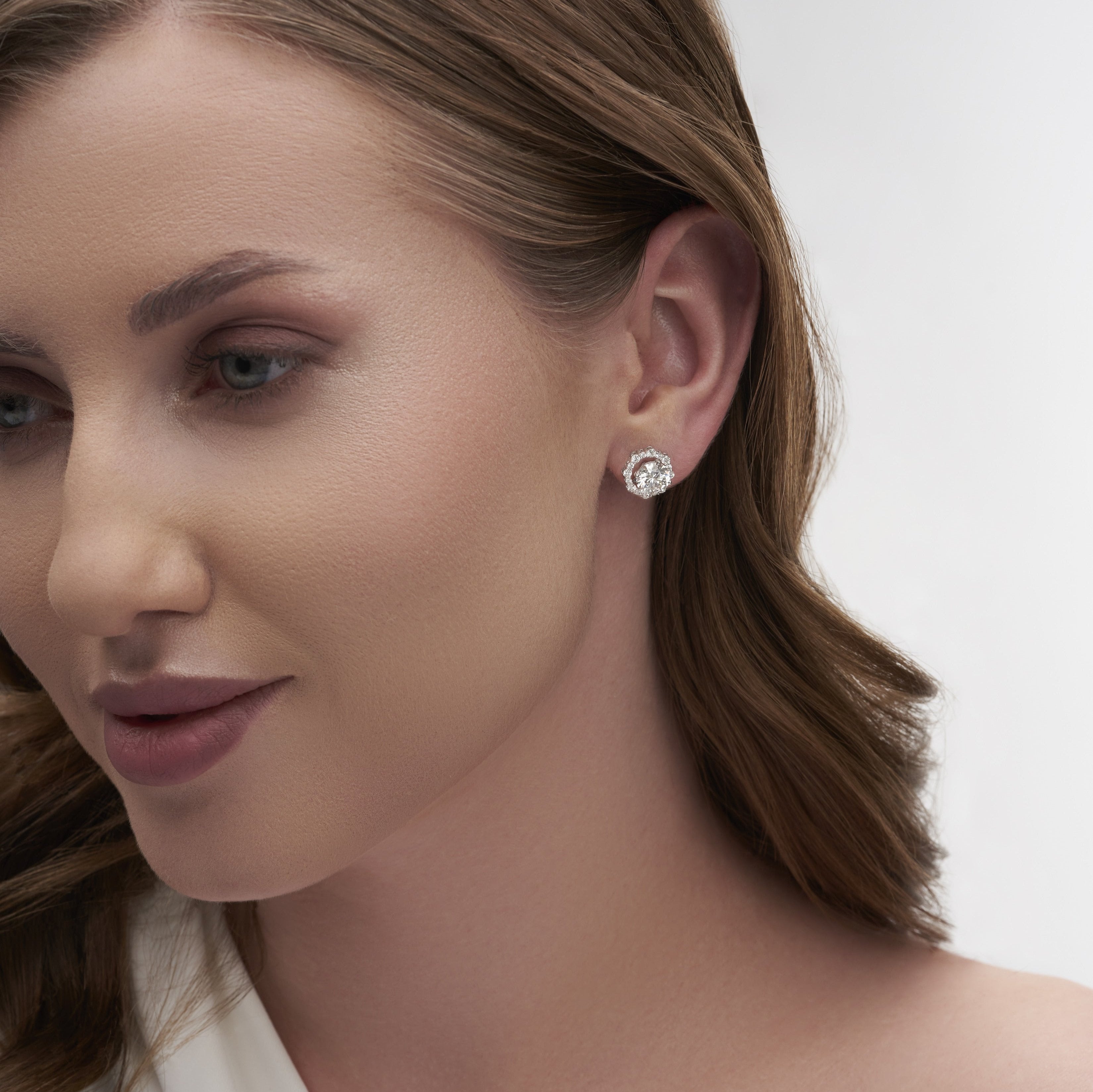 3.66 Ct Simple Linear Hoop Earrings for Charm | Best Earring For Gift
