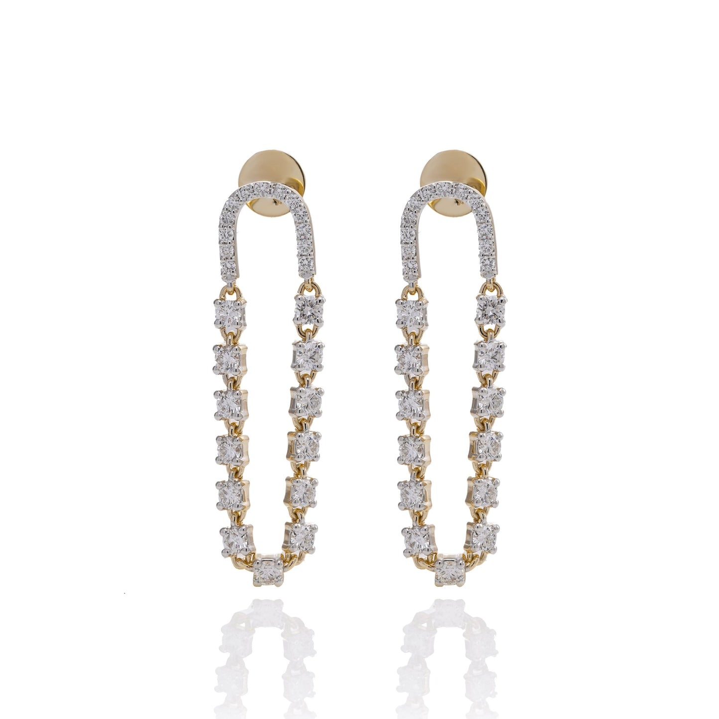 1.70 Ct Serene Sparkle Drops Earrings for Love | Women Earrings