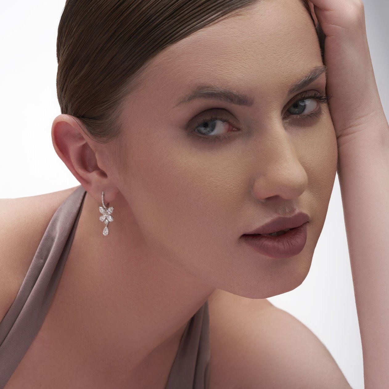 3.26 Ct Spirit Butterfly Diamond Hoops Fashion Earrings | Earrings for Women